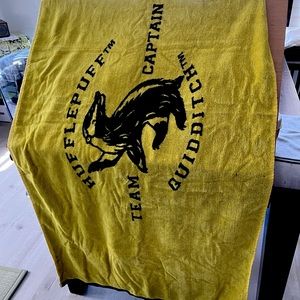 Hufflepuff Quidditch Team Captain Beach Towel